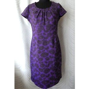 Boden Purple Floral Harriet Knit Dress. Small.